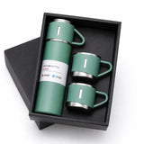 1+1 CADOU Set Termos cu 3 Cești, 500 ml, Ideal pentru Călătorii