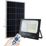 Set 2 x Proiector LED cu panou solar, telecomanda inclusa si senzor de lumina