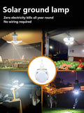 Oferta zilei! Set 2 +1 CADOU Lampa solara pliabila 2 in 1, 360° iluminare, 5 moduri, portabila, rezistenta la apa