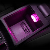 Set 4 Lampi LED Touch Senzor 7 Culori RGB pentru Interiorul Masinii
