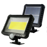 Super-oferta! Proiector solar 100 LED COB senzor de lumina si miscare (Waterproof IP65)