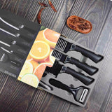 Set de cuțite de bucătărie Engros din oțel inoxidabil, ustensile, cuțite de bucătărie, foarfece, curățător de legume, 6 buc