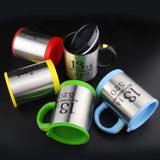 Pachet 1+1! Cana Cu Amestecare Automata 350ml | Self Stirring Mug | Capac Inclus | Inox Si Plastic | Negru