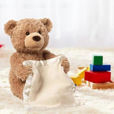 Ursuleț Interactiv de Pluș Cucu-Bau – Peek a Boo, cu Muzică și Mișcare, 30 cm