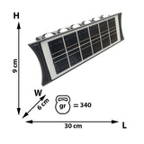 SET 2 LAMPI SOLARE BIDIRECTIONALE CU LUMINA SUS - JOS , 12 LED LUMINA ALB CALD SI RECE