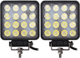Set 3+1 CADOU! Proiectoare LED auto offroad 48W, 16 LED, 12V-24V