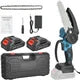 Mini Fierastrau Electric 24V cu Lant 6 inch si 2 Acumulatori 2000 mAh
