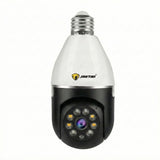 Camera Wifi tip Bec Jortan 2 Megapixeli Instalare Usoara, Rotire 360 Grade, Smart Tracking 9296HJB + Card 32GB Inclus