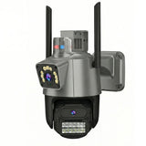 Camera de Supraveghere Dubla Wifi Jortan 9687PRO, 6 Megapixeli, Alarma, Smart Tracking, Night Color + Card 32GB Inclus