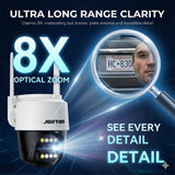 Camera de Supraveghere Jortan 3XM Zoom Optic X8 Wifi, 6 Megapixeli, Night Color, Smart Tracking + Card 32GB Inclus