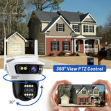 Camera de Supraveghere Jortan 5 Pro Wifi, 9 Megapixeli, Zoom 8X, Night Color, Audio Bidirectional + Card 32GB Inclus