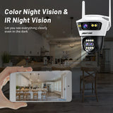 Camera de Supraveghere Jortan 5 Pro Wifi, 9 Megapixeli, Zoom 8X, Night Color, Audio Bidirectional + Card 32GB Inclus
