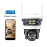 Camera de Supraveghere Jortan 6 Wifi, 9 Megapixeli, Rezolutie 2K, Night Color, Smart Tracking + Card 32GB Inclus