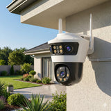 Camera de Supraveghere Jortan 6 Wifi, 9 Megapixeli, Rezolutie 2K, Night Color, Smart Tracking + Card 32GB Inclus