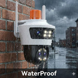 Camera de Supraveghere Jortan 7 Wifi, 12 Megapixeli, Rezolutie 4K, Night Color, Smart Tracking, Alarma + Card 32GB Inclus