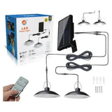 Set 2 lampi solare, LED, IP66, Negru