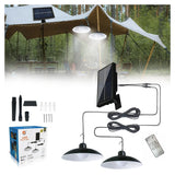 Set 2 lampi solare, LED, IP66, Negru