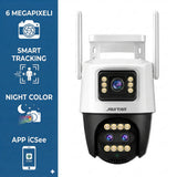 Camera de Supraveghere Dubla Wifi Jortan 9999 PRO, 9 Megapixeli, Night Color, Smart Tracking, Aplicatie iCSee + Card 32GB Inclus