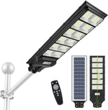 Lampa Solara Jortan 400W/300W/200W - Stradala cu Senzor de Lumina, Telecomanda si Picior Metalic