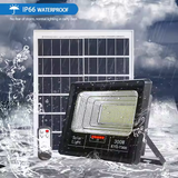Proiector LED Jortan cu panou solar 200w si telecomanda, IP66