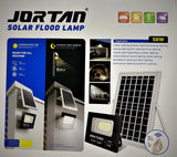 Proiector LED Jortan cu panou solar, telecomanda inclusa si senzor de lumina (300W, 500W)