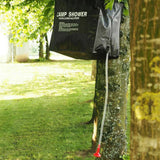 Dus Portabil cu Incalzire Solara, 20L, pentru Camping, Maner Agatare