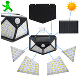 Set 6 x Lampa incarcare solara, 100 LED, senzor de mișcare
