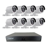 Kit de supraveghere JORTAN cu 8 camere CCTV AHD 1080P + DVR + Hard Disk 500GB CADOU