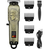 Masina Tuns, Profesionala, Capilar Barba, Afisaj Digital, Reincarcabila, Lame Precizie, Accesorii