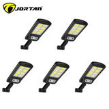 Set 5 x Lampa cu Incarcare Solara Jortan, 8 celule, 50W, Telecomanda