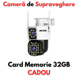 CAMERA DE SUPRAVEGHERE, JORTAN JT-8293, WIFI, IP66, HD WIRELESS, 3 MP, 1920 X 1080 PIXELI , APLICATIA YOOSEE , CARD 32GB