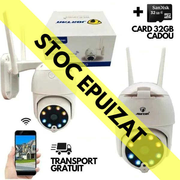 Camera de supraveghere IP 360 wifi - Jortan IPC + card micro SD 32 GB + Transport gratuit