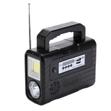 Kit solar GD-8028 proiector Radio cu panou solar si 3 Becuri