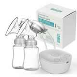 Pompa de San Electrica Dubla – 3 Moduri, 9 Niveluri, Anti-Reflux, Fara BPA, Alba, Portabila cu Alimentare USB