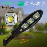 Set 3 x Lampa Solara stradala 90 LED-uri, 3 moduri de functionare, cu telecomanda