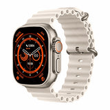 Ceas Smart T500 Ultra, Ecran 36 x 44mm, Durata baterie 5 zile, Apel BT, Notificari Inteligente, Monitorizare Sanatate, Fitness Tracker, Control Multimedia, Alarma, Functie Gasire Telefon, Alb