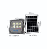 Proiector LED cu panou solar si telecomanda, diferite puteri