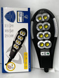 Set 2 x Lampă stradală solară Jortan COB 400W cu senzor de mișcare, colector solar încorporat și telecomandă