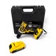 Masina de gaurit si insurubat cu Percutie, Mandrina 6D Metalica 10mm, 30 Accesorii, 2 Acumulatori 48V 1500 mAh Li-Ion Inclusi, 23+1 Trepte Torsiune, 45 Nm, 2 Trepte 500/1500 RPM, Pexor negru-galben