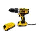 Masina de gaurit si insurubat cu Percutie, Mandrina 6D Metalica 10mm, 30 Accesorii, 2 Acumulatori 48V 1500 mAh Li-Ion Inclusi, 23+1 Trepte Torsiune, 45 Nm, 2 Trepte 500/1500 RPM, Pexor negru-galben