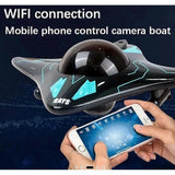Barca cu Telecomanda 6 Canale, Camera HD, Incarcare USB, Jucarie Multicolor pentru Copii