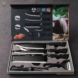 Set de cuțite de bucătărie Engros din oțel inoxidabil, ustensile, cuțite de bucătărie, foarfece, curățător de legume, 6 buc