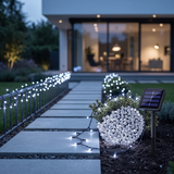 Set 2 Instalații Solare cu 100 LED-uri, 10 m, Diferite culori