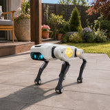 Catel robot inteligent RC, control telecomanda, aplicatie si comenzi vocale, functii AI, dans, lumini LED, gri