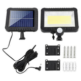 Super-oferta! Proiector solar 100 LED COB senzor de lumina si miscare (Waterproof IP65)