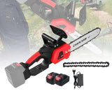 Drujba Motofierastrau Dasgut cu lant 10 inch, 25,4 cm, cu 1Lama, 1Lant si 2Acumulator, Lithium, 48V, 1000 W, 20000rpm