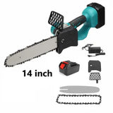 Drujba Motofierastrau cu Lant 14 inch, cu 2 Acumulatori, 1Lama, 1Lant, Acumulator Lithium, 4200rpm, 48V