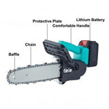Drujba Motofierastrau cu Lant 14 inch, cu 2 Acumulatori, 1Lama, 1Lant, Acumulator Lithium, 4200rpm, 48V