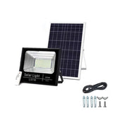 Set 2 x Proiector LED cu panou solar, telecomanda inclusa si senzor de lumina