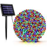Set 2 Instalații Solare cu 100 LED-uri, 10 m, Diferite culori